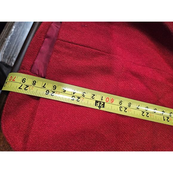 Worthington Red Wool Blazer Jacket Petite 10P Single Button Lined Y2K Career - Picture 5 of 5